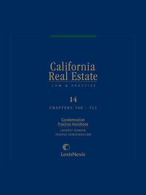 cover image of California Real Estate Law and Practice
